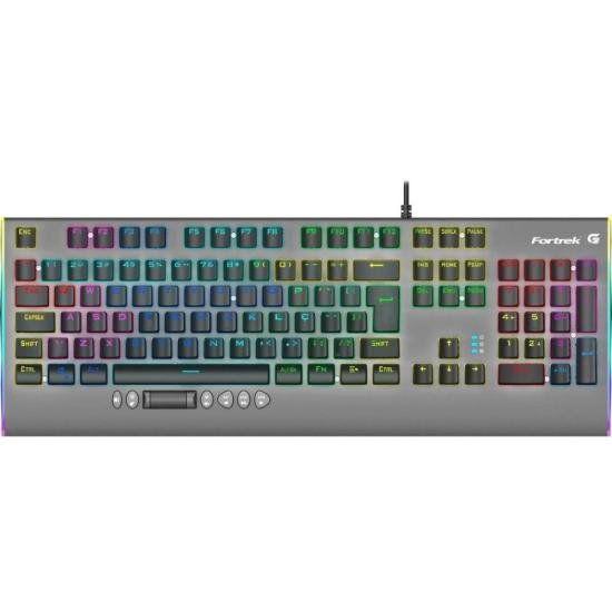 Teclado Gamer Mecânico Fortrek Cruiser Dark Grey RGB [F002]
