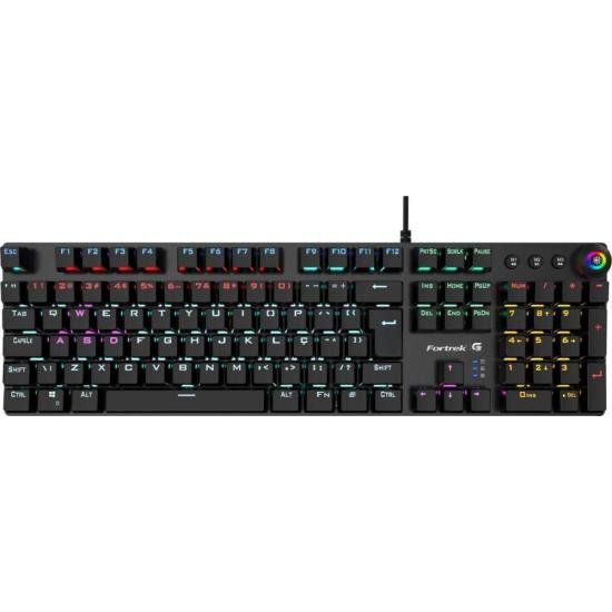 Teclado Gamer Mecânico Fortrek K7 Black Edition Rainbow [F002]