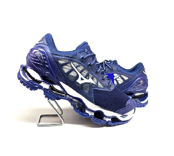Tenis Mizuno Wave Prophecy 9 Premium Marinho Branco [F116]