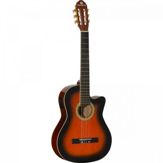 Violão Harmonics GE-20 Eletroacústico Nylon Sunburst [F002]