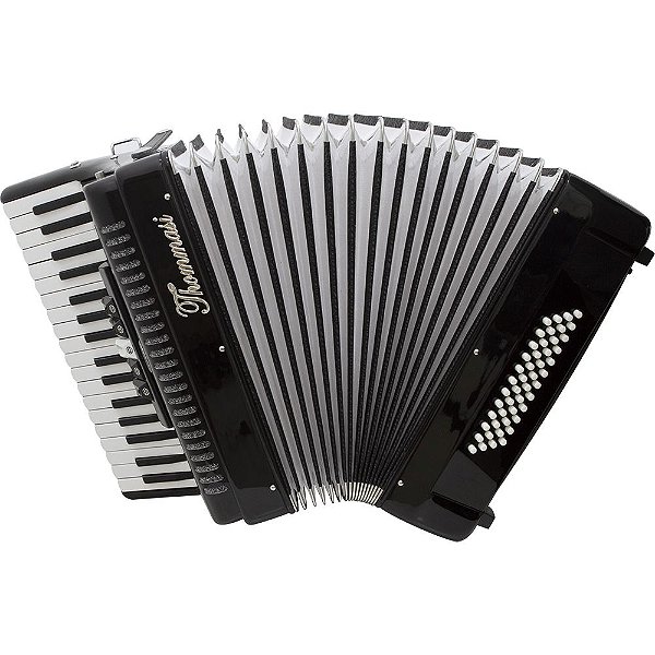 Acordeon 48 Baixos 34 Teclas Ta 4805 Preto Thommasi [F097]