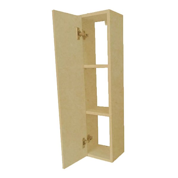 Armário Nicho Toalheiro Natural Em Mdf 80cm [F031]