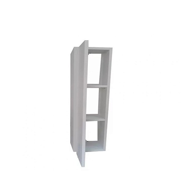 Armario Nicho Toalheiro 60cm Branco Em Mdf [F031]