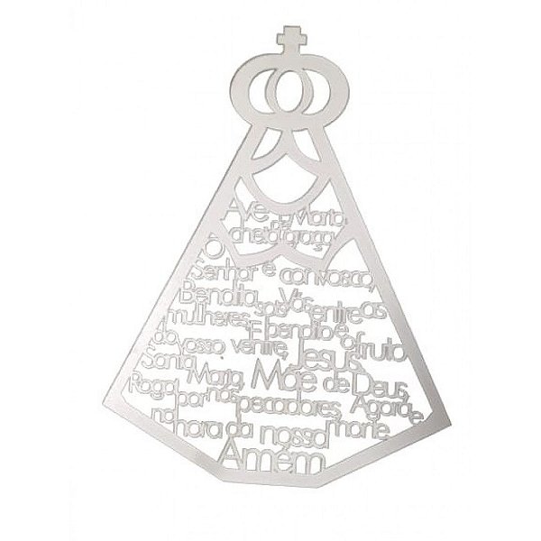 Ave Maria Em Mdf Branco [F031]