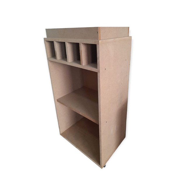 Balcão Bar Adega Em Mdf Natural [F031]