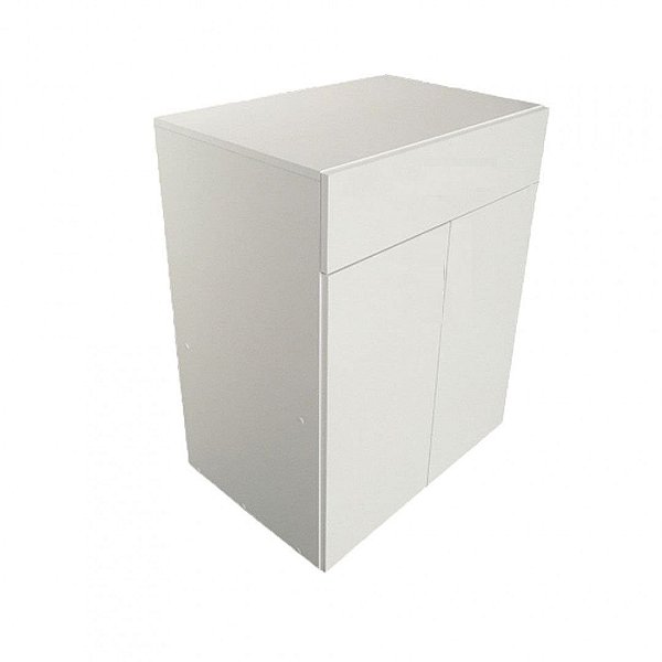 Balcão Multiuso Branco Em Mdf [F031]
