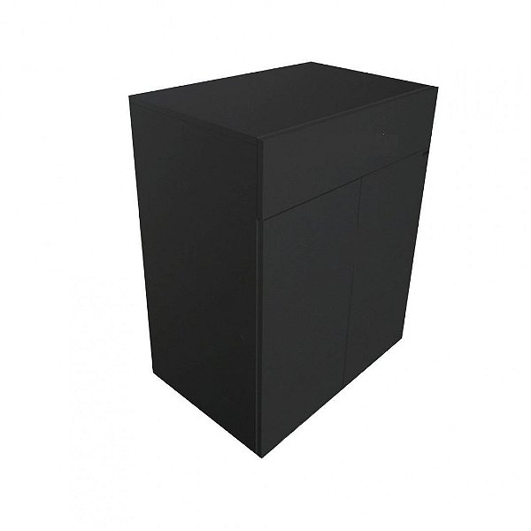 Balcão Multiuso Preto Em Mdf [F031]
