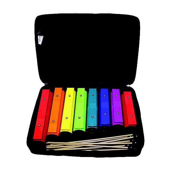 Barras De Metal Ressonadoras 8 Notas Boomwhackers CN2125 [F035]