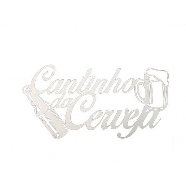 Cantinho Da Cerveja Em Mdf Branco [F031]