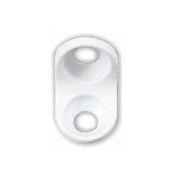 Cantoneira 2 Furos Aliviada Plastico Branco Leve C 1000 [F031]