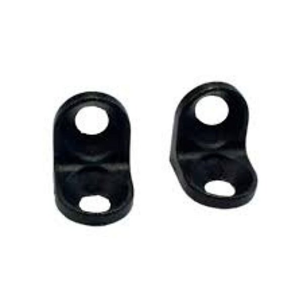 Cantoneira 2 Furos Aliviada Plastico Preto Leve C 800 [F031]