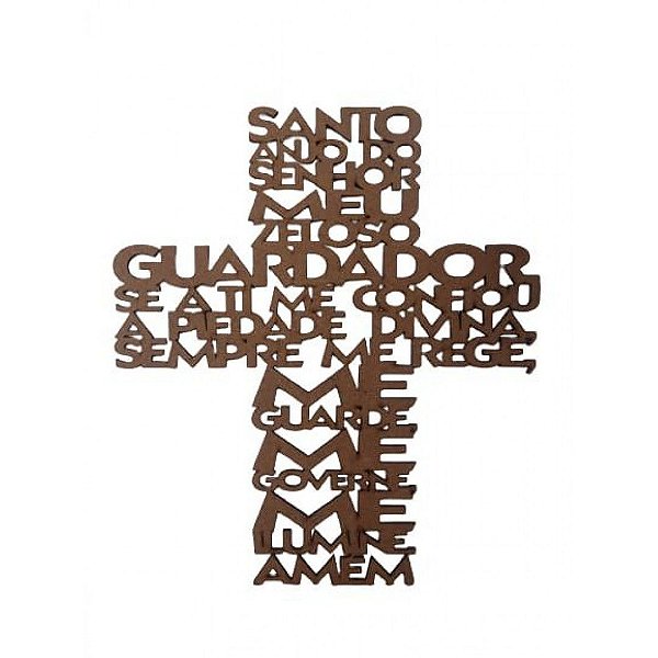 Cruz Santo Anjo Mdf Natural [F031]