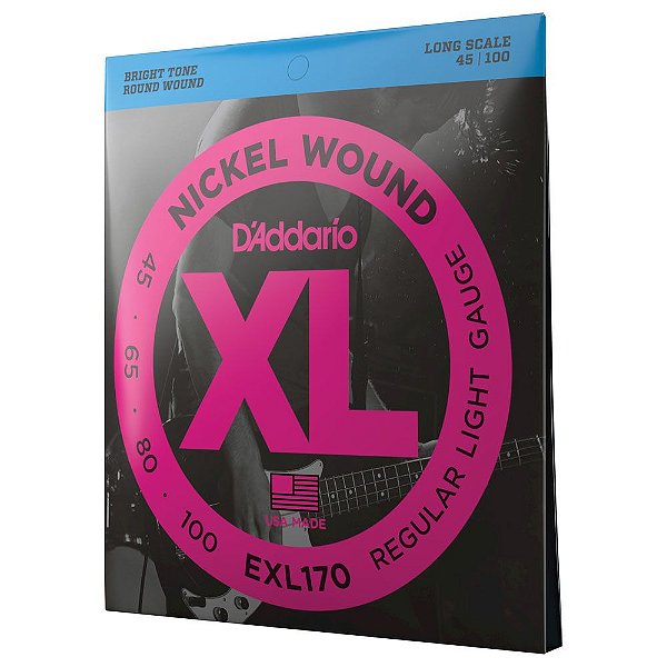 Encordoamento Baixo 4C 45-100 D Addario XL Nickel EXL170 [F035]
