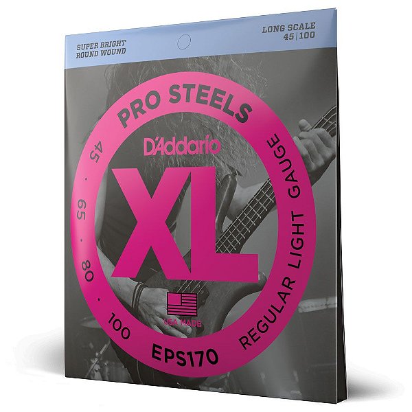 Encordoamento Baixo 4C 45-100 D Addario XL ProSteels EPS170 [F035]