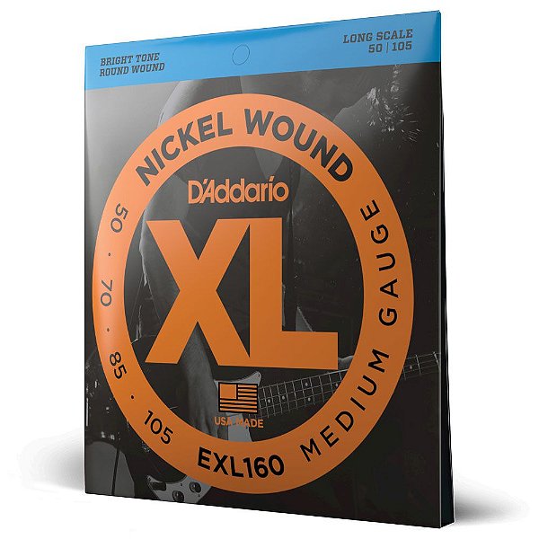 Encordoamento Baixo 4C 50-105 D Addario XL Nickel EXL160 [F035]