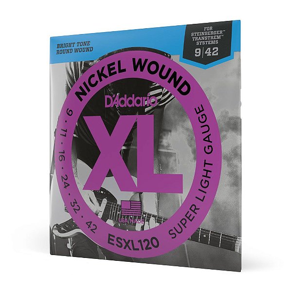 Encordoamento Guitarra 09-42 D Addario XL Nickel ESXL120 [F035]