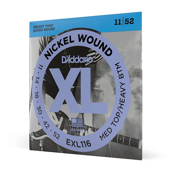 Encordoamento Guitarra 11-52 D Addario XL Nickel EXL116 [F035]