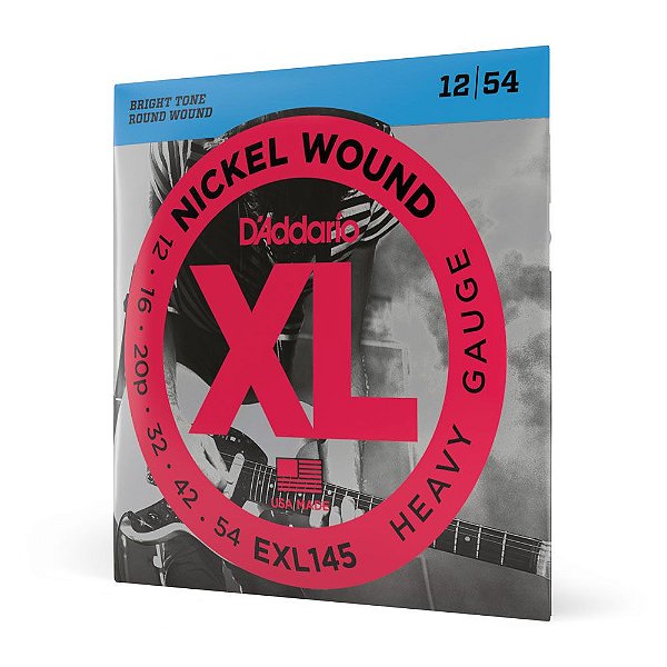 Encordoamento Guitarra 12-54 D Addario XL Nickel EXL145 [F035]