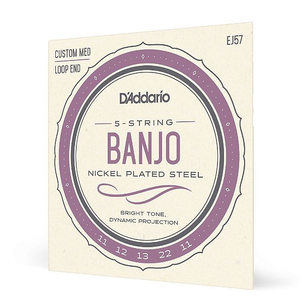Encordoamento Para Banjo 5C D Addario Nickel Plated EJ57 [F035]