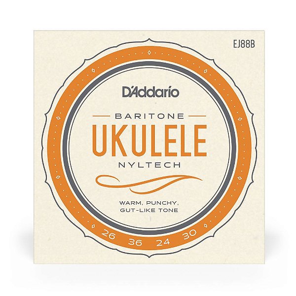Encordoamento Para Ukulele Barítono D Addario Nyltech EJ88B [F035]