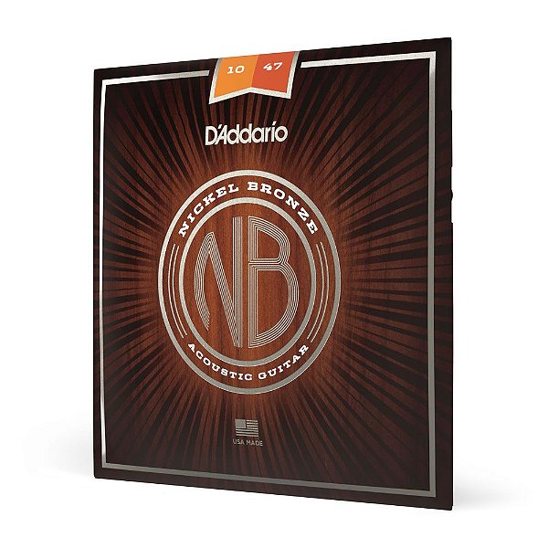 Encordoamento Violão Aço 10-47 D Addario Nickel Bronz NB1047 [F035]