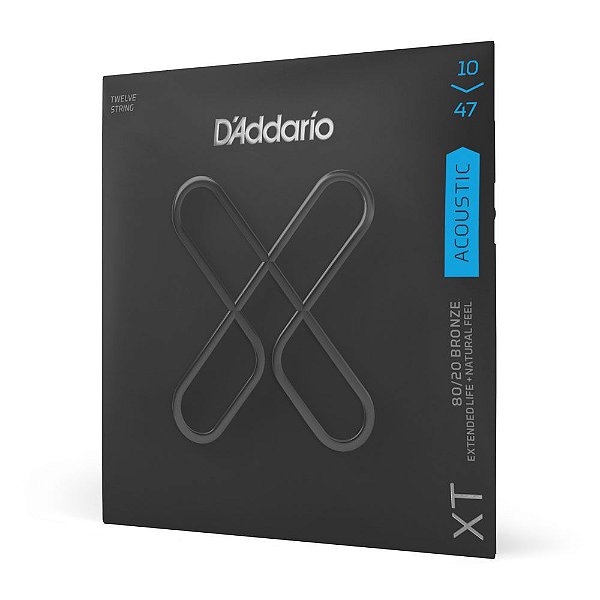 Encordoamento Violão Aço 12 Revestido D Addario XTABR1047-12 [F035]