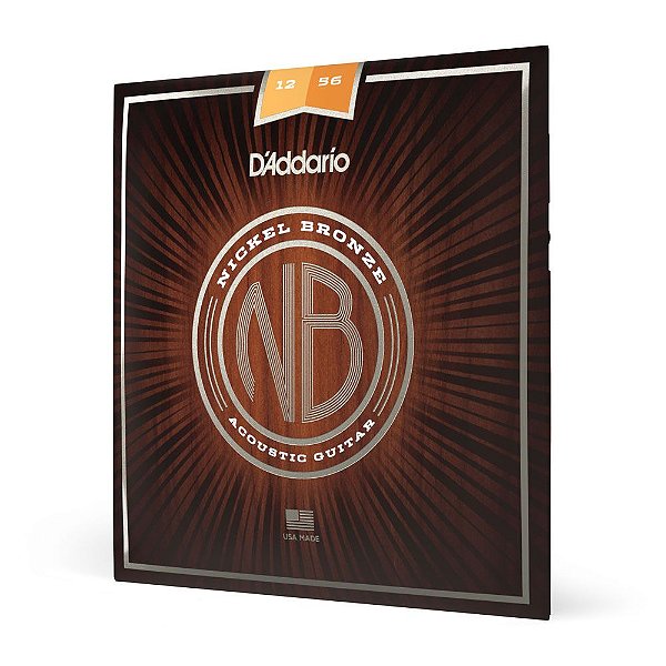 Encordoamento Violão Aço 12-56 D Addario Nickel Bronz NB1256 [F035]