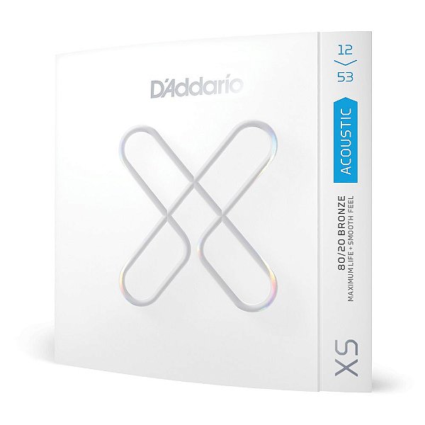 Encordoamento Violão Aço Revestido 12-53 D Addario XS 80/20 [F035]