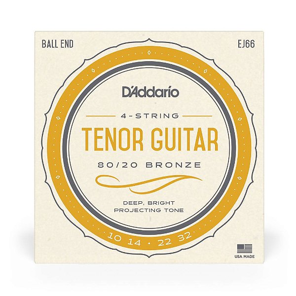 Encordoamento Violão Tenor Aço D Addario Bronze 80/20 EJ66 [F035]