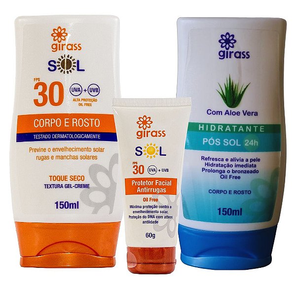 Kit Proteção Solar E Hidratação Girass [F106]