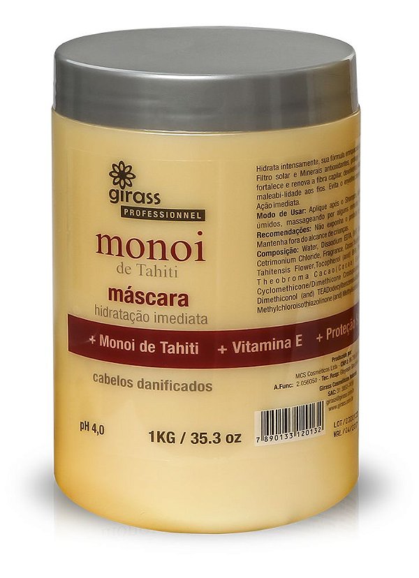 Mascara Nutricao Monoi Girass 1000g [F106]