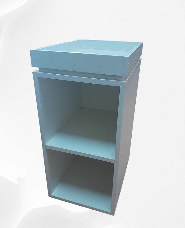 Mesa De Cabeceira Lateral Preto Em Mdf [F031]