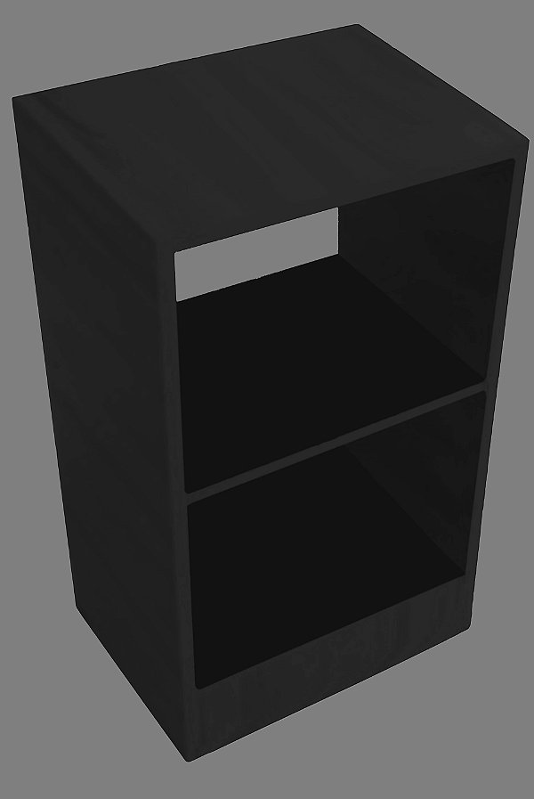 Mesa De Cabeceira Sem Gaveta Em Mdf Preto [F031]