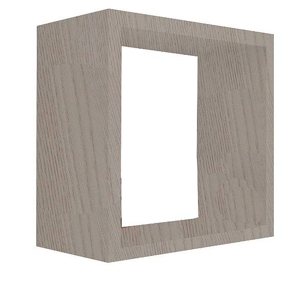 Nicho Decorativo 25x25x15 Cm Em Mdf Madeirado [F031]