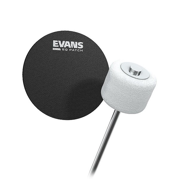 Pad Protetor Pele Bumbo Pedal Simples (2 Peças) Evans EQPB1 [F035]