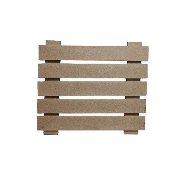 Painel Canaletado Modular 50x50 Cm Natural [F031]