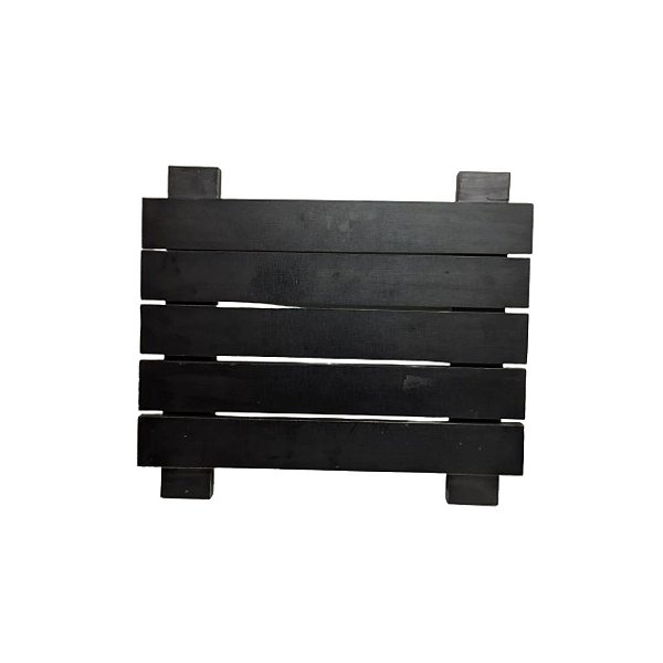 Painel Canaletado Modular 50x50 Cm Preto [F031]