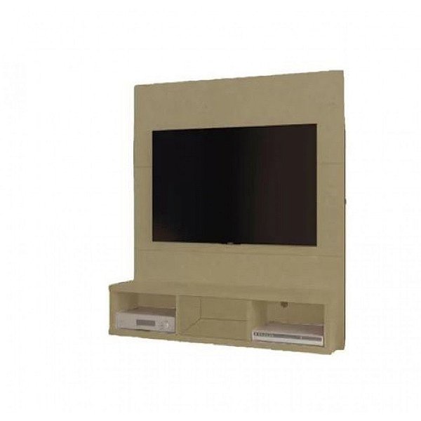 Painel Para Tv Em Ate 32 Polegadas 3 Nichos Natural Em Mdf [F031]