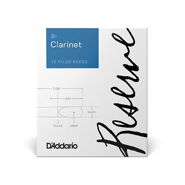 Palheta Clarineta Bb 2.0 (10 Unidades) D Addario Reserve [F035]