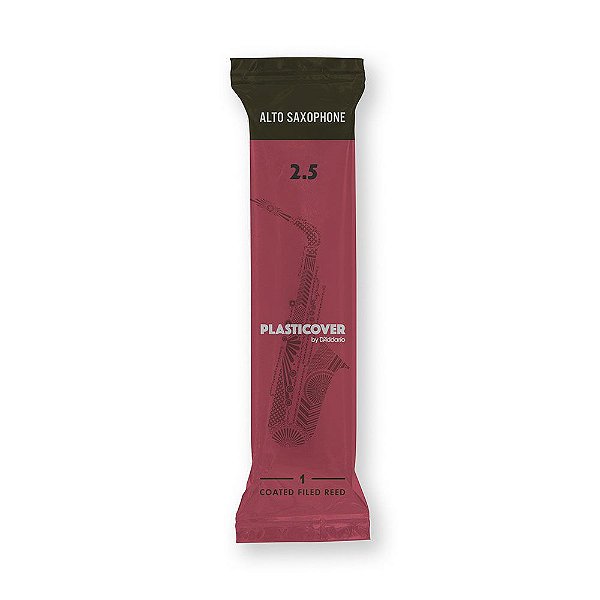 Palheta Sax Alto 2.5 (Unidade) D Addario Plasticover [F035]