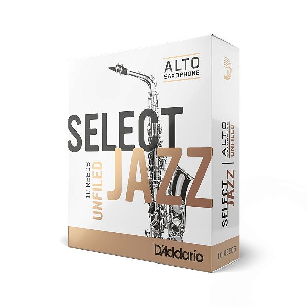 Palheta Sax Alto 3M Unfiled (10 Peças) D Addario Select Jazz [F035]