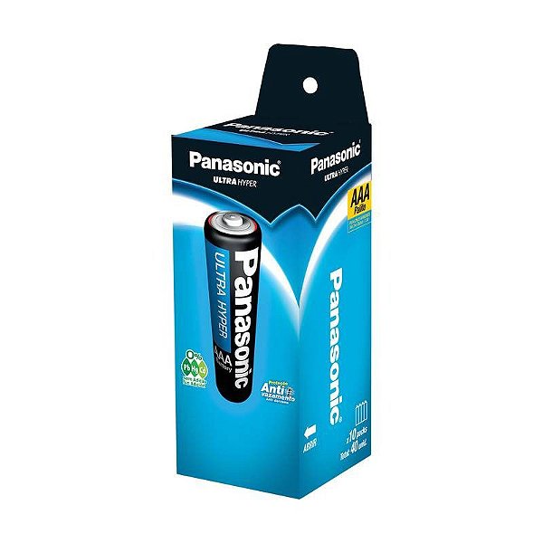 Pilha Comum Aaa Panasonic Tubo Com 40 Unidades R03ual/4s40 [F108]