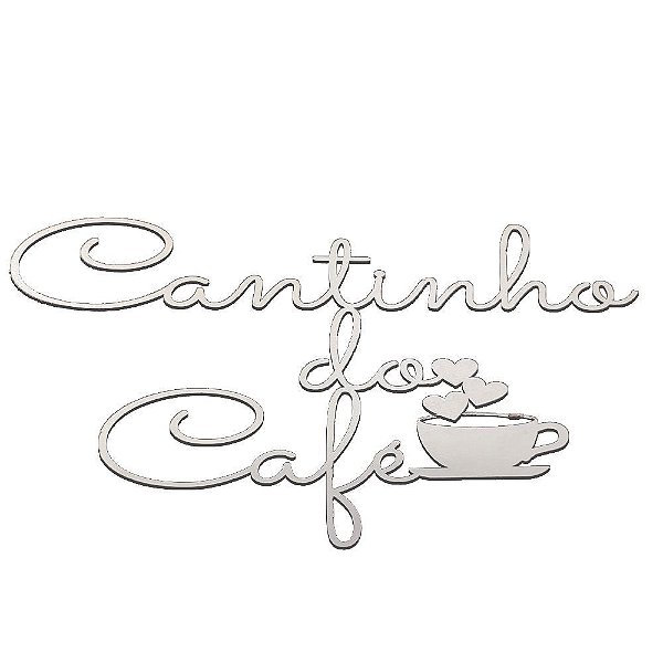 Placa Decorativa Caligrafia Cantinho Do Café Trovarelli [F031]