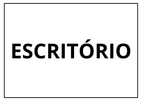 Placa Sinalização 1/2 Oficio Escritorio Mdf Branco [F031]