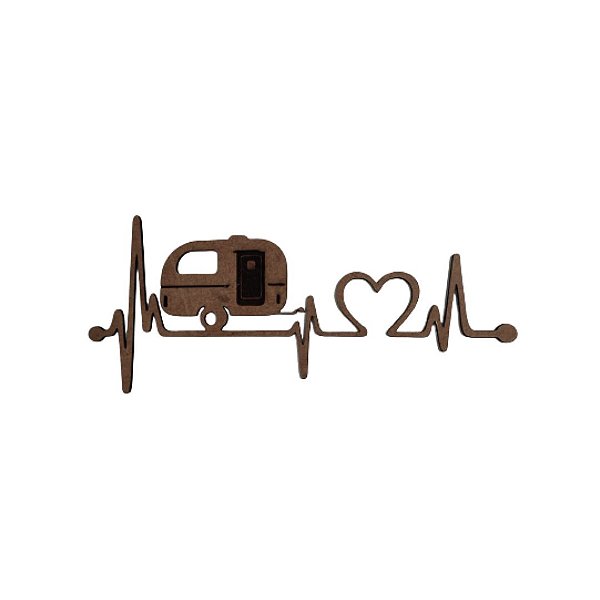 Plaquinha Trailer Viagem Saude Motorhome Natural Cru Mdf 3mm [F031]