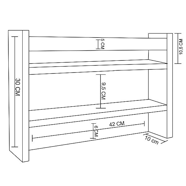 Porta Chave Organizador Trovarelli Branco [F031]