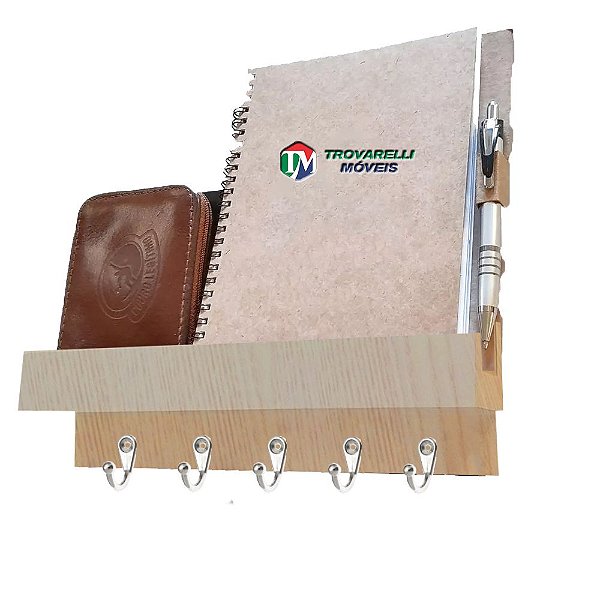 Porta Chave Simples Madeirado Em Mdf [F031]