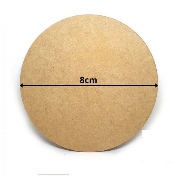 Porta Copos Em Mdf Com 8cm De Diâmetro E 3mm De Espessura [F031]