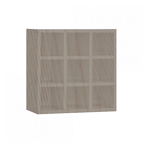 Porta Toalhas 9 Lugares Em Mdf Madeirado [F031]