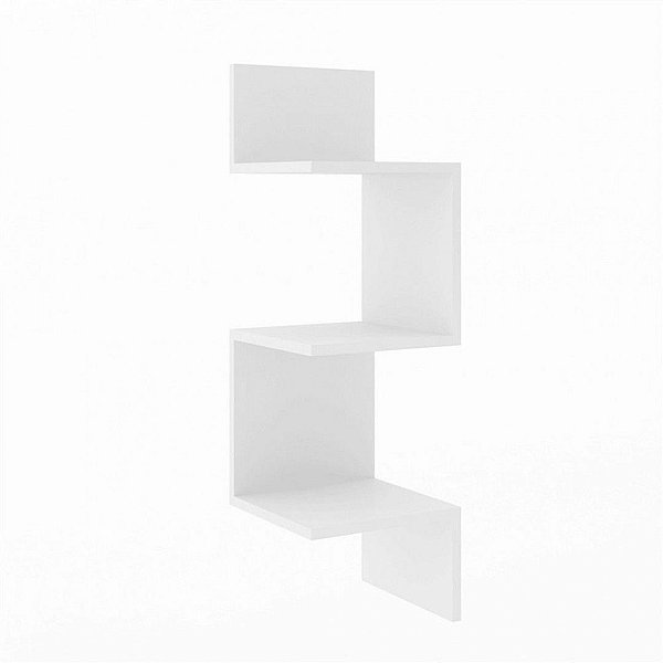 Prateleira De Canto 80 Cm Branco [F031]